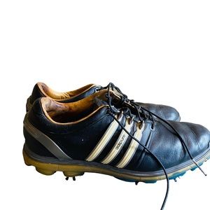 Adidas Adipure Golf Shoe Black Leather